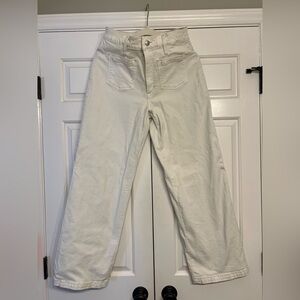 Madewell Women's Cream Perfect Vintage Wide Leg Jeans